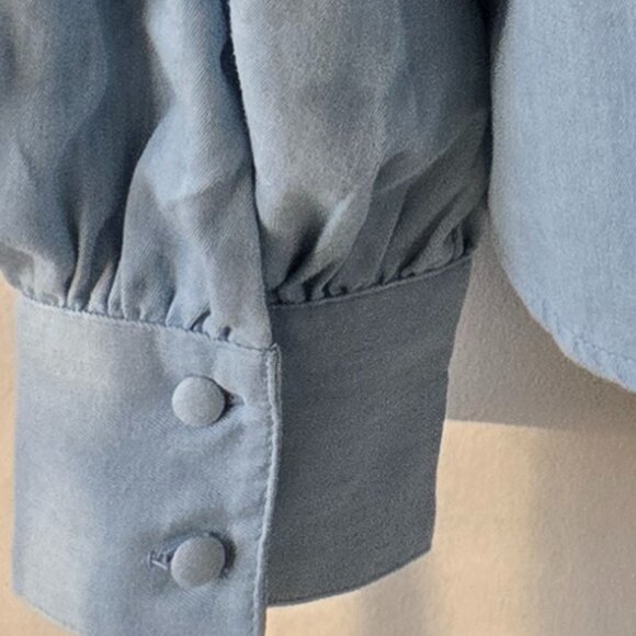 Sezane Chlo Shirt in Chambray Size US 6 - 100% cotton shirt - Picture 9 of 9